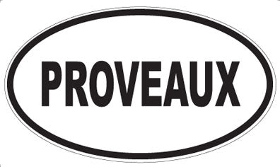 PROVEAUX - Oval Sticker