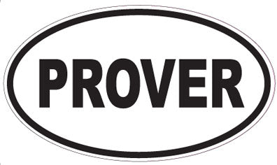PROVER - Oval Sticker