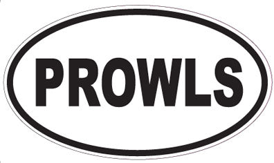 PROWLS - Oval Sticker