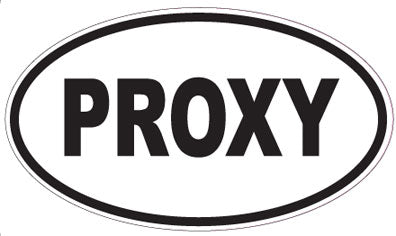 PROXY - Oval Magnet