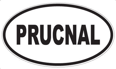 PRUCNAL - Oval Sticker