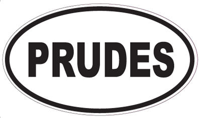 PRUDES - Oval Sticker