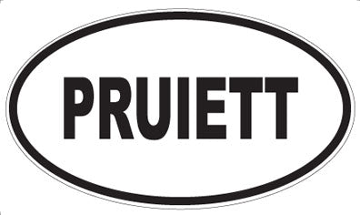 PRUIETT - Oval Magnet