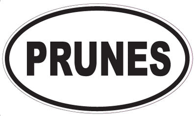 PRUNES - Oval Sticker