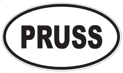 PRUSS - Oval Magnet