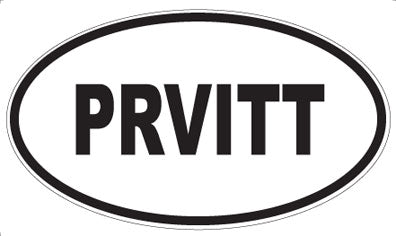 PRVITT - Oval Magnet