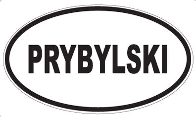 PRYBYLSKI - Oval Magnet