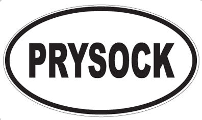 PRYSOCK - Oval Magnet