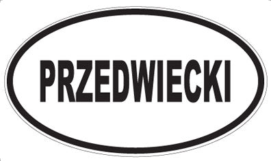 PRZEDWIECKI - Oval Magnet
