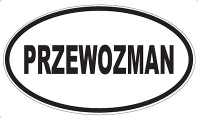 PRZEWOZMAN - Oval Sticker