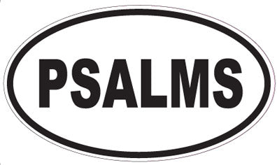 PSALMS - Oval Sticker