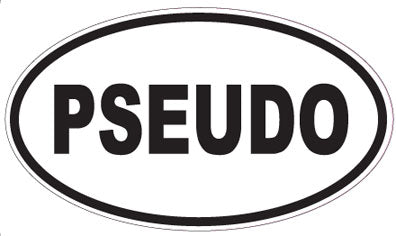 PSEUDO - Oval Sticker