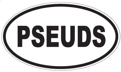 PSEUDS - Oval Sticker