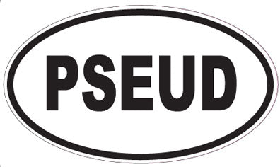 PSEUD - Oval Magnet