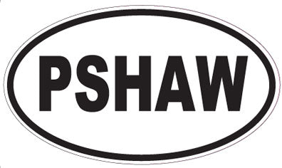 PSHAW - Oval Sticker