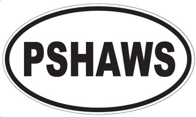 PSHAWS - Oval Sticker