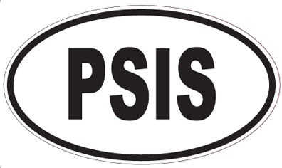 PSIS - Oval Sticker