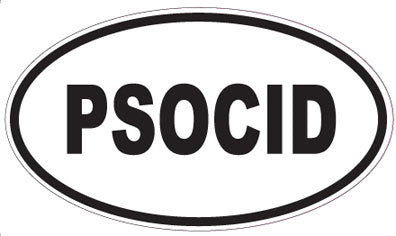 PSOCID - Oval Sticker