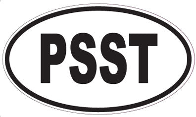 PSST - Oval Sticker
