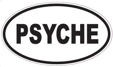 PSYCHE - Oval Sticker
