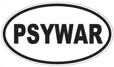 PSYWAR - Oval Sticker