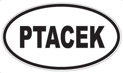 PTACEK - Oval Magnet