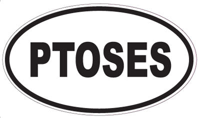 PTOSES - Oval Sticker