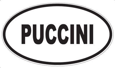 PUCCINI - Oval Sticker
