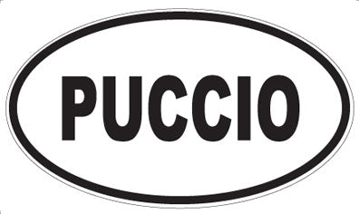 PUCCIO - Oval Sticker