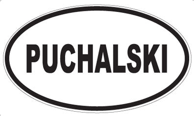 PUCHALSKI - Oval Sticker