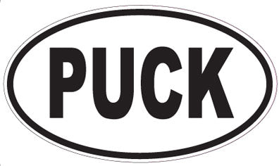 PUCK - Oval Sticker