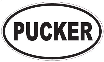 PUCKER - Oval Sticker