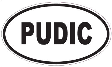 PUDIC - Oval Magnet