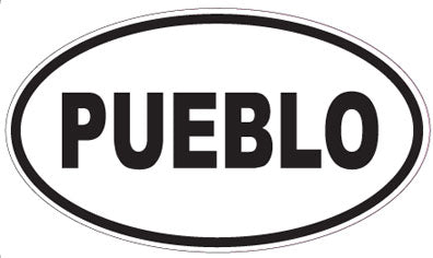 PUEBLO - Oval Sticker