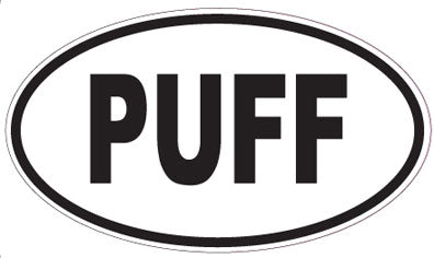 PUFF - Oval Sticker