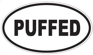 PUFFED - Oval Sticker