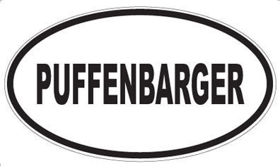PUFFENBARGER - Oval Magnet