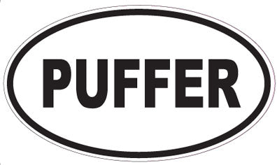 PUFFER - Oval Sticker