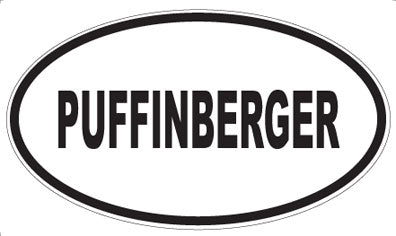 PUFFINBERGER - Oval Magnet