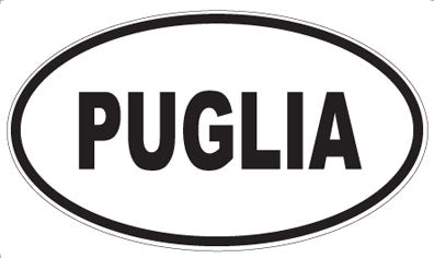 PUGLIA - Oval Sticker
