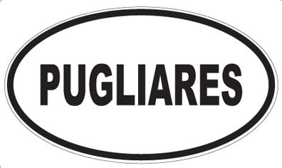 PUGLIARES - Oval Magnet