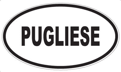 PUGLIESE - Oval Sticker