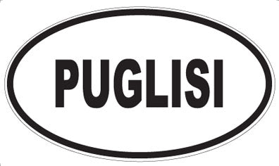 PUGLISI - Oval Sticker