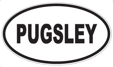 PUGSLEY - Oval Magnet