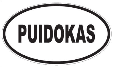 PUIDOKAS - Oval Magnet