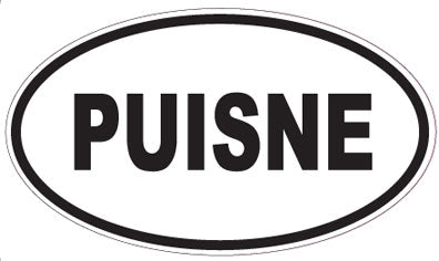 PUISNE - Oval Sticker