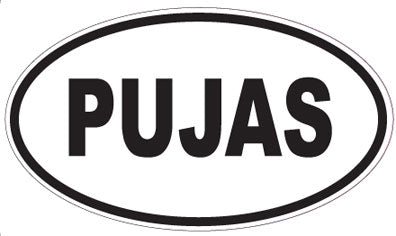 PUJAS - Oval Magnet