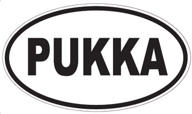 PUKKA - Oval Sticker