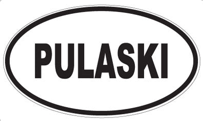 PULASKI - Oval Magnet