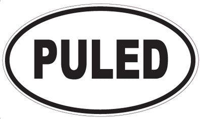 PULED - Oval Sticker